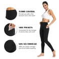 thumbnail image 6 of SEASUM Women's High Waist Yoga Leggings With Pockets Workout Athletic Pants Running Tights Black S, 6 of 7