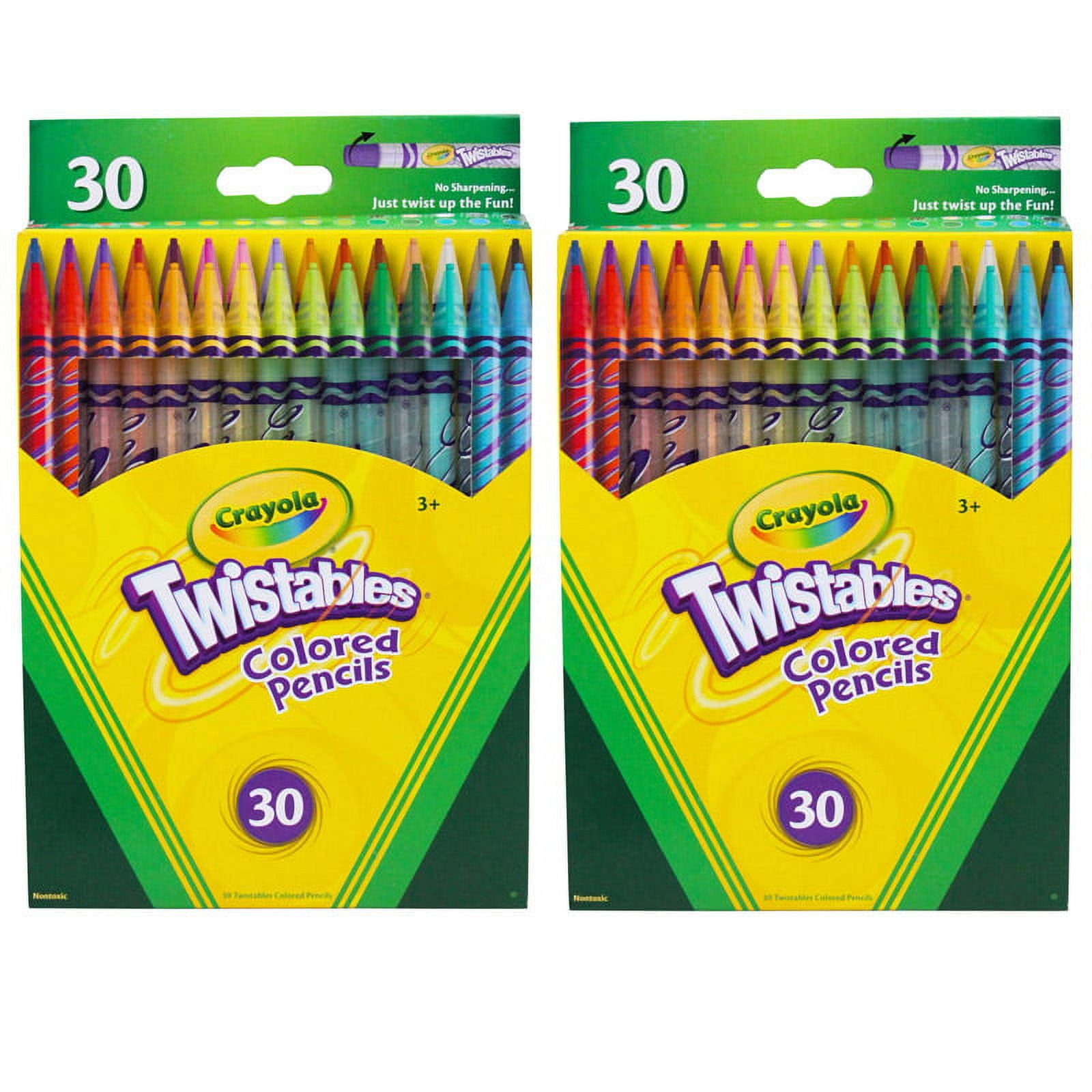  Crayola 18ct Twistables Colored Pencils (2 Pack) : Toys & Games