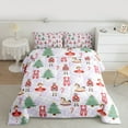 thumbnail image 2 of Manfei Cartoon Nutcracker Soldier Queen Comforter Set,Xute Ballet Girl Bedding Sets,Green Xmas Tree Bedding Comforter Set For Girls,,Microfiber Bedroom Decor Reversible,3 Pieces, 2 of 8