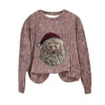 thumbnail image 3 of Craaazy Christmas Sweatshirts for Women Long Sleeve Sweatshirt Cute Santa Sweater Funny 3D Digital Print Xmas Pullover Tops Crew Neck Sweaters Womens Shirts, 3 of 4