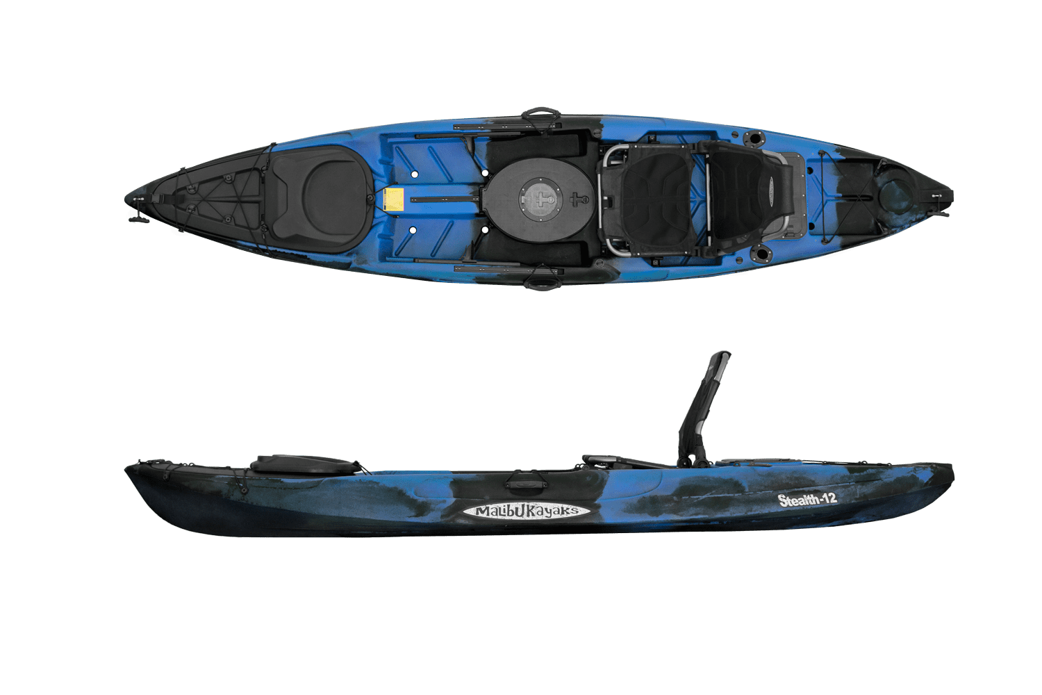 Stealth12 Sit on Top Fishing Kayak, 12 Foot