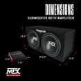 thumbnail image 3 of Crunch 2 Channel Car Audio Amplifier & MTX 12 In Dual Loaded Subwoofer Box, 3 of 11