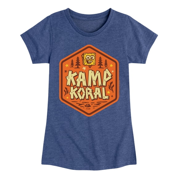 Kamp Koral - Kamp Koral Badge - Toddler & Youth Girls Short Sleeve Graphic T-Shirt