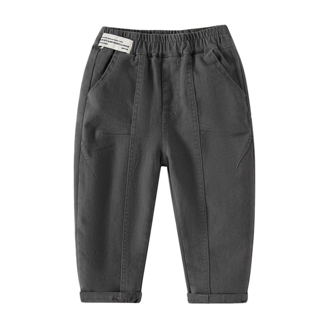 Children's Casual Mid Size Sports Pants, Elastic Waisted Leg Tied Pants