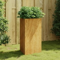 vidaXL Garden Planter Rusty Corten Steel Medium Garden Planter 19.7"x16.9"x29.5"