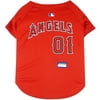 Pets First MLB Los Angeles Angels Mesh Jersey for Dogs and Cats - Licensed Soft Poly-Cotton Sports Jersey - Extra Small