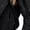 Black, variant on Zpanxa Winter Dresses for Women, V Neck Long Sleeve Smocked Waist Tiered Ruffle Hem Midi