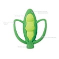 thumbnail image 4 of Infantino Lil' Nibbles Textured Baby Teething Toy, 6-12 Months Unisex, Green Pea Pod, 4 of 7
