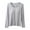 Gray, variant on Wyongtao Womens Long Sleeve T-Shirt with Built in Padded Bra, Regular Fit Built in Shelf Bra Striped Tops Pink XL