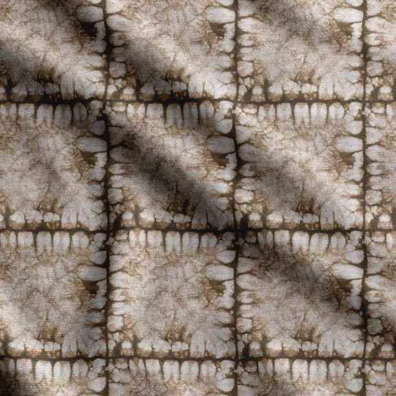 Soimoi Texture Print,Cotton Cambric Quilting Fabric Sold by The Yard- 42 Inch Wide Medium Weight Cotton Fabric SewingSupplies -Brown