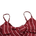 thumbnail image 3 of Toddler Girls Striped Sleeveless Bowknot Crop Top and Button-up Short Pants, 3 of 6