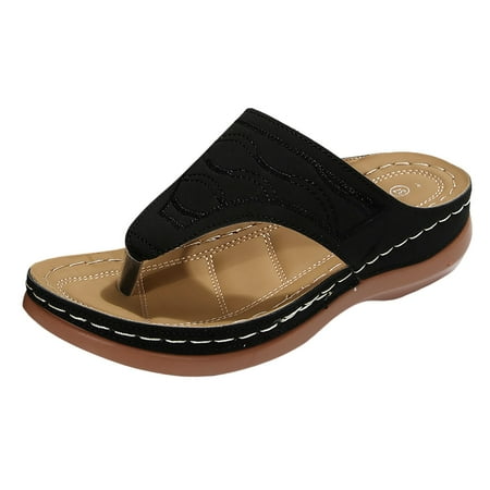

PEASKJP Sandals for Women Women s Rest Lizbeth Backstrap Sandal- Supportive Ladies Slip on Sandals (Black 9)