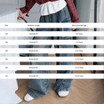 thumbnail image 3 of CPNG Teen Girls Solid Color Baggy Leg Wide Leg Cargo Denim Pants Trendy Loose Casual Denim High Waist Cargo Jeans(Light Blue,15-16 Years), 3 of 7