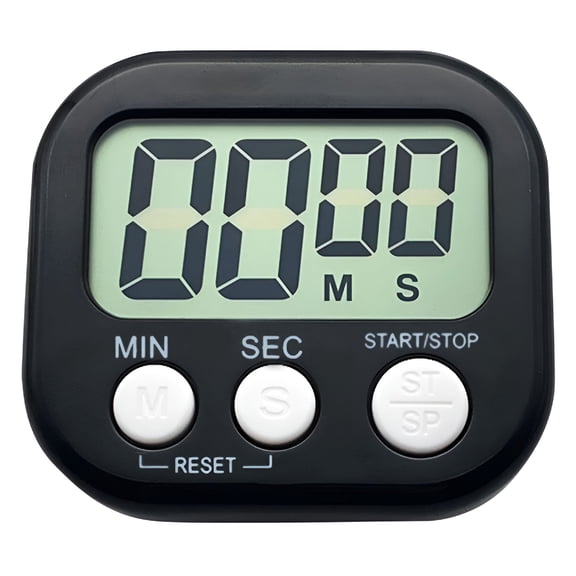 GJX One Hour Sand Timer Kids 30 Second Timer for Workouts Large Digital Countdown Clock 1Pack Small Digital Kitchen Timer Back And ON/Off Minute Second Count Up Countdown