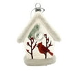 thumbnail image 2 of Kurt Adler White Birdhouse w/ Cardinals Holiday Ornament Set (2 Pack), 2 of 6