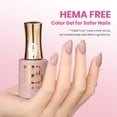 thumbnail image 6 of Beetles Chestnut Serenade Nude Pink Gel Polish, 15ml Dark Pink HEMA-Free Soak Off UV LED Gel Nail Polish for Fall and Holiday Nail Art, 6 of 7