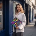 thumbnail image 6 of FORMRS 13-13.3 inch Laptop Sleeve Case Soft Carrying Quilted Computer Bag Cover, Colorful Psychedelic, 6 of 7
