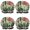 Red Mushroom Leaf, variant on Shower Caps,Red Mushroom Plant White Pattern Waterproof Shower Cap for Women 4 Pieces,Double Reusable Hair Cover for Shower PEVA Elastic Stretch Hem
