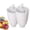 White#2pcs, variant on Manual Donut Batter Dispenser Hand Squeeze Doughnut Maker, Lightweight Plastic Pastry Dropper Tool, Reusable Easy Clean Mold for Homemade Donuts Pancakes DIY Kitchen Breakfast Dessert Baking