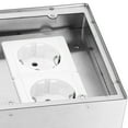 thumbnail image 2 of Prise de Courant Double Standard avec Design Étanche, Panneau en Acier Inoxydable, et Installation Compacte Encastrée pour Usage Domestique et de Bureau, 2 of 6