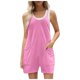 thumbnail image 4 of Mono informal de verano para mujer - Mono con tirantes finos y bolsillos - Corte holgado - Vacaciones/playa - Tallas S-XXL, 4 of 6