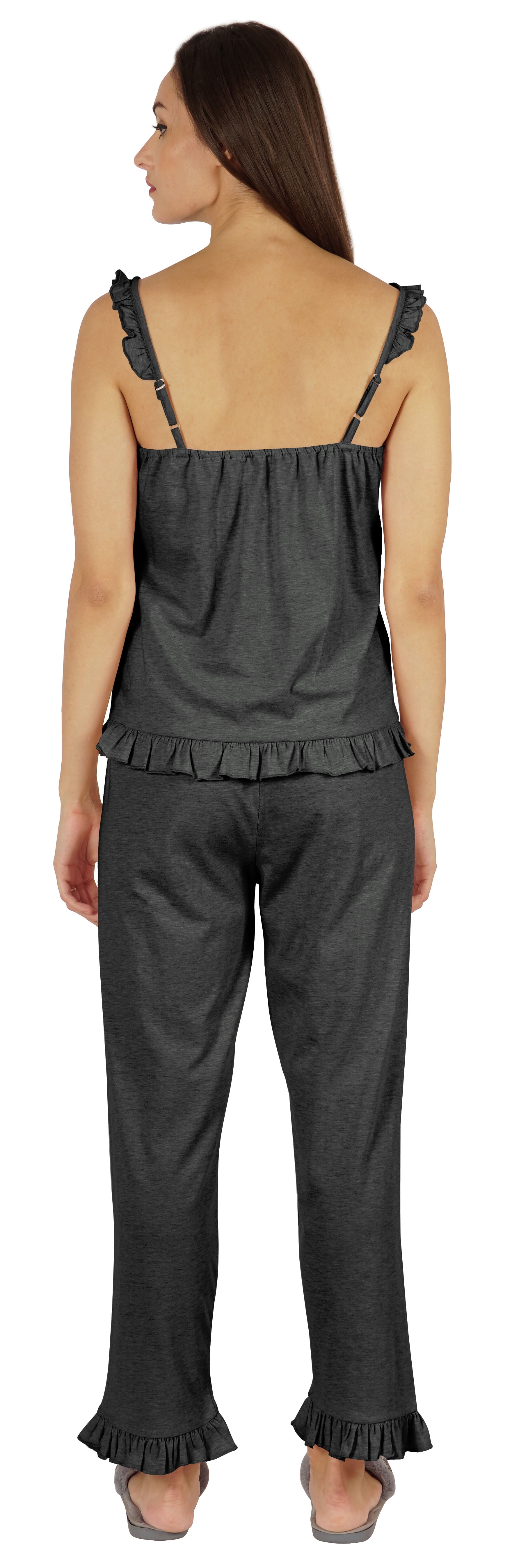 Inkmeso Sexy Lingerie Nightwear Set For Womens 2 Pcs Sleepwear Sets Tank Top W/ Pajamas