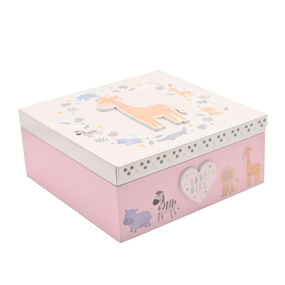 Petit Cheri Giraffe Keepsake Box - Baby Girl