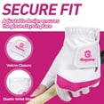 thumbnail image 3 of HANDLANDY Womens Golf Glove Fingerless Left Hand 1 Pack, Breathable Ladies Summer Golf Glove with Non-Slip Grip for Women Golfers, 3 of 7