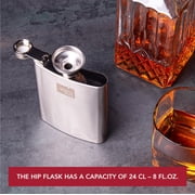 Vacu Vin Cocktail Set and Flask 4-Piece Bundle