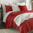 thumbnail image 2 of Levtex Home - Mills Waffle - Full/Queen Quilt Set - Red Cotton Waffle - Quilt Size (88 x 92in.), Sham Size (26 x 20in.), 2 of 5