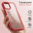 thumbnail image 6 of JETech Matte Case for iPhone 12 Mini 5.4-Inch, Shockproof Military Grade Drop Protection, Frosted Translucent Back Phone Cover, Anti-Fingerprint (Red), 6 of 6