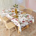 thumbnail image 4 of Multicolor Christmas Pattern Rectangle Tablecloth 60"x120",Waterproof Polyester Rectangle Table Cloth, Wipeable Spillproof Polyester Tablecloth for Dining, Camping, Indoor and Outdoor, 4 of 6