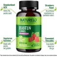 thumbnail image 2 of NATURELO Biotin Gummies - Supports Healthy Hair, Skin & Nails - High Potency 2500 mcg - Non GMO, Gluten Free - 60 Gummies, 2 of 8