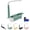 Green, variant on Telescopic Sink Storage Rack, Adjustable Kitchen Sink Organizer,Expandable 32-45cm Sink Caddy with Drainage Holes, Sponge Holder & Towel Bar for Dish Soap, Brush and Kitchen Counter Storage