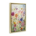 thumbnail image 4 of Stupell Industries Bright Floral Garden Botanical & Floral Painting Gold Floater Framed Art Print Wall Art, 17 x 25, 4 of 10
