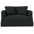 thumbnail image 4 of Pemberly Row 52" Fabric Slipcover Chair/A Half &Ottoman in Dark Gray, 4 of 8