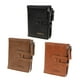 thumbnail image 4 of Cartera de cuero PU de lujo con cremallera para hombre Vintage, tarjetero, monedero Negro Hugo Cartera de los hombres de la manera, 4 of 10