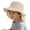 Khaki, variant on Kids Bucket Hat with Neck Solid Black Color Wide Brim Design with Adjustable Chin Strap Lightweight Sun Cap for Outdoor Summer Activities,Pink,6-9 Years