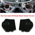 thumbnail image 1 of ALLTIMES Front Strut/Shock Tower Covers with Mag Ride for Corvette C8, Gloss Black ABS Plastic Waterproof, 1 of 11