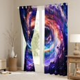 thumbnail image 3 of Manfei Beauty Colorful Galaxy Black Out Curtains,Starry Sky Curtains Pack of 2 (42x63 Each),Modern Aesthteic Art Bedroom Curtains For Girls Kids,Microfiber Bedroom Decor, 3 of 6