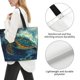 thumbnail image 3 of Disketp Surfing Turtle Bolsa Tote Estampada para Mujer, Bolso de Hombro y de Mano para Compras y Viajes, 3 of 8