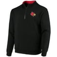 thumbnail image 2 of Men's Colosseum Black Louisville Cardinals Tortugas Logo Quarter-Zip Jacket, 2 of 4