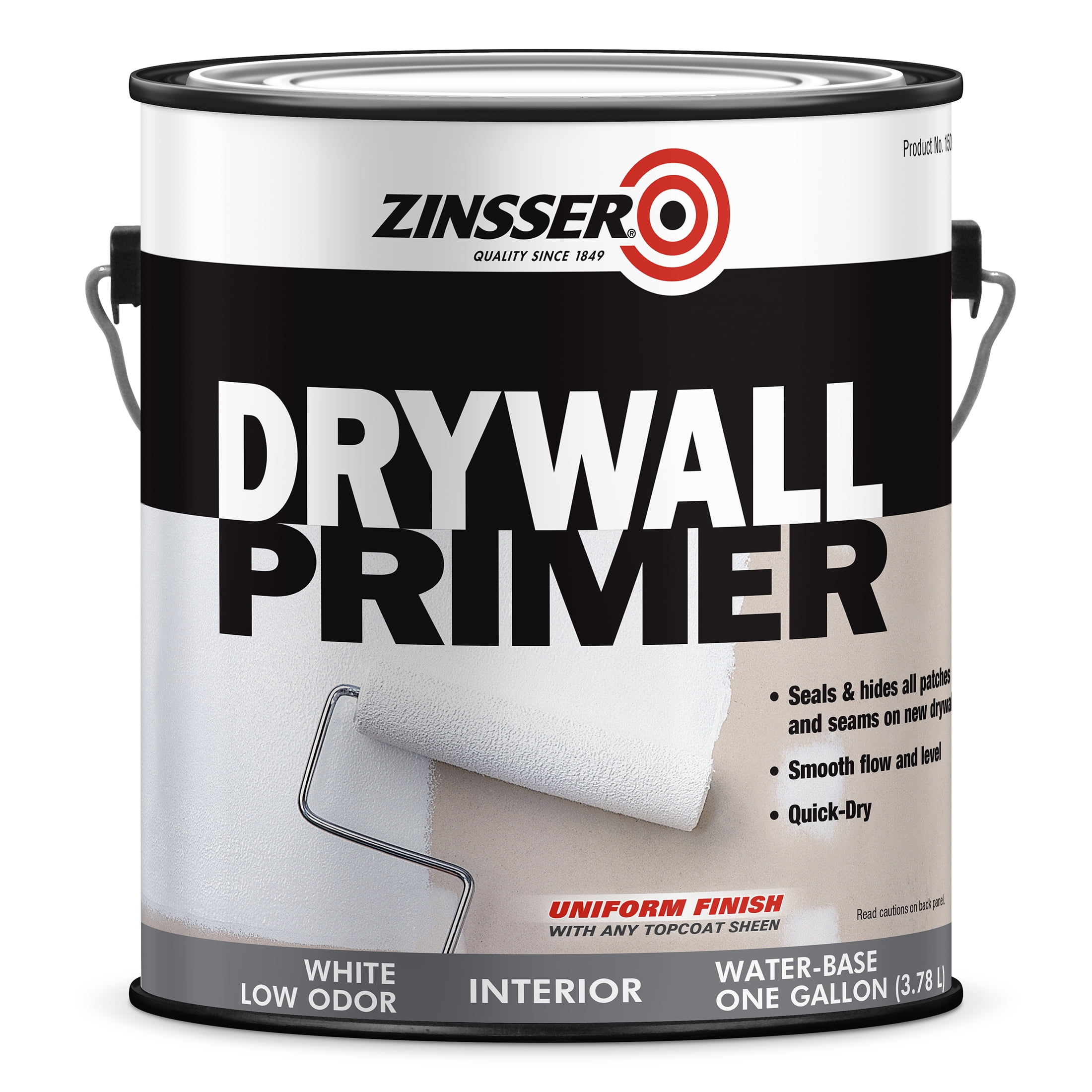 4 Pack, White, Zinsser Flat White Drywall Primer- Gallon