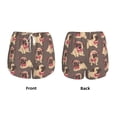 thumbnail image 3 of Rateoe Cut Pug Printed 2 in 1 Women's Workout Shorts for Athletic Gym Running Shorts with Phone Pockets-XX-Large, 3 of 7