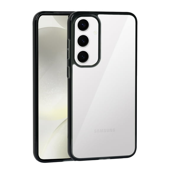 For Samsung Galaxy A16 5G / SM-A166 TPU Transparent Full Body Protective Shockproof Hybrid Case Cover Black
