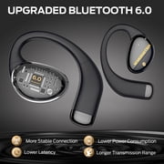 Monster Open Ear Headphones, Bluetooth 6.0 Wireless Earbuds with HiFi Sound, Open Ear Earbuds with 24H Playtime, Unique Handbag Design, ENC Clear Call, IPX6 Resistance Wireless Headphones