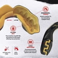 thumbnail image 3 of SAFEJAWZ Sports Mouth Guard, Dual Layer Adults and Junior Mouthguard with Case (Goldie, Adult (12+ Years)), 3 of 7