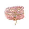 thumbnail image 2 of 1 Set Bohemian Beaded Bracelets for Women Bow Knot Charm Holiday Bracelets Stackable Stretch Bracelets for Beach Summer Vacation Party, 2 of 8