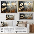thumbnail image 4 of Designart "Fields Adorned In Golden Blooms II" Flower Floater Framed Wall Decor, 4 of 5