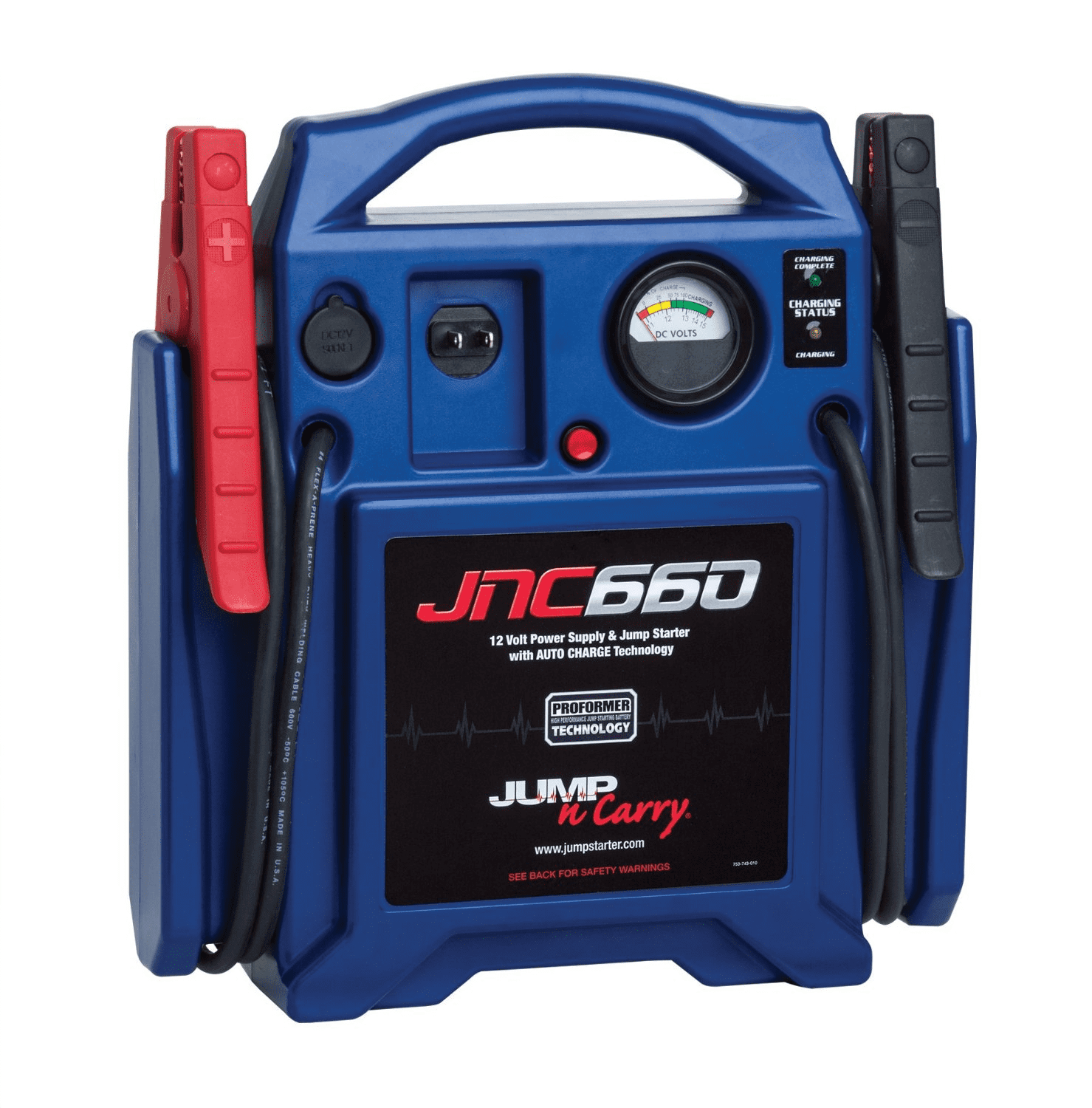 Heavy Duty Truck Battery Booster Pack Jump Starter Box Portable 2200 Amps Power 